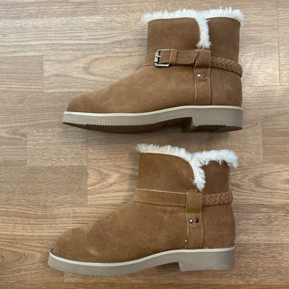 Style & Co Korri Pull-On Buckled Cold Weather ankle Booties Chestnut 10M New - Picture 6 of 10